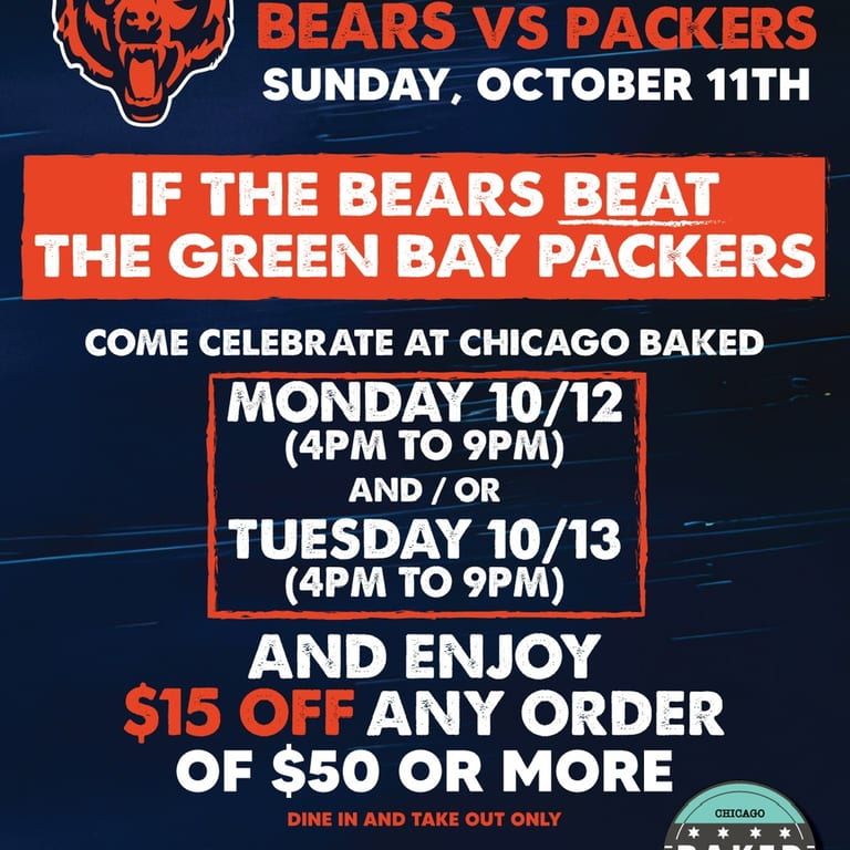 If the Bears win, you do too!