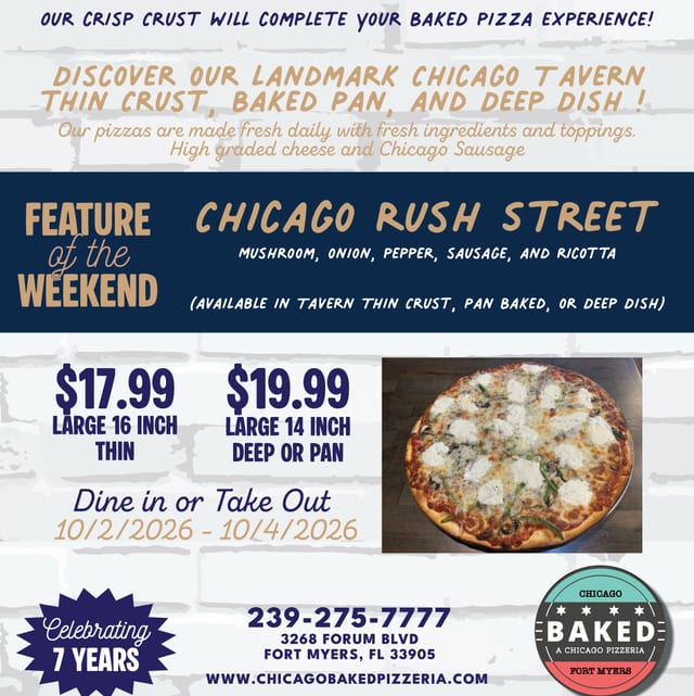 Rush Street Pan Pizza.