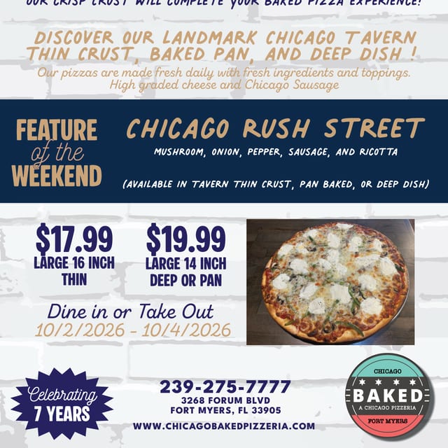 Rush Street Thin Crust.