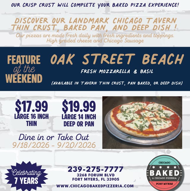Oak Street  Thin Crust.