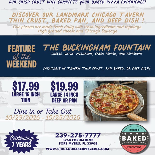 Buckingham Fountain Deep Dish.