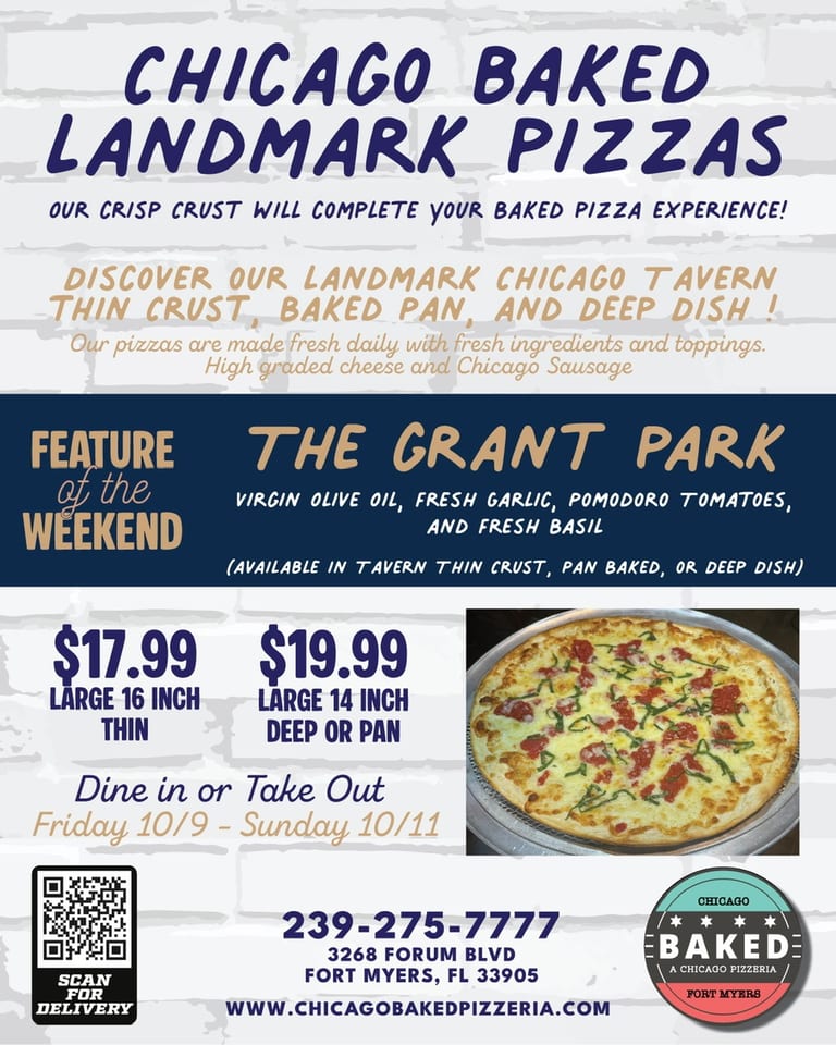 Chicago Baked Landmark Pizzas