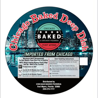 Frozen Deep Dish Sausage Pizza 10"