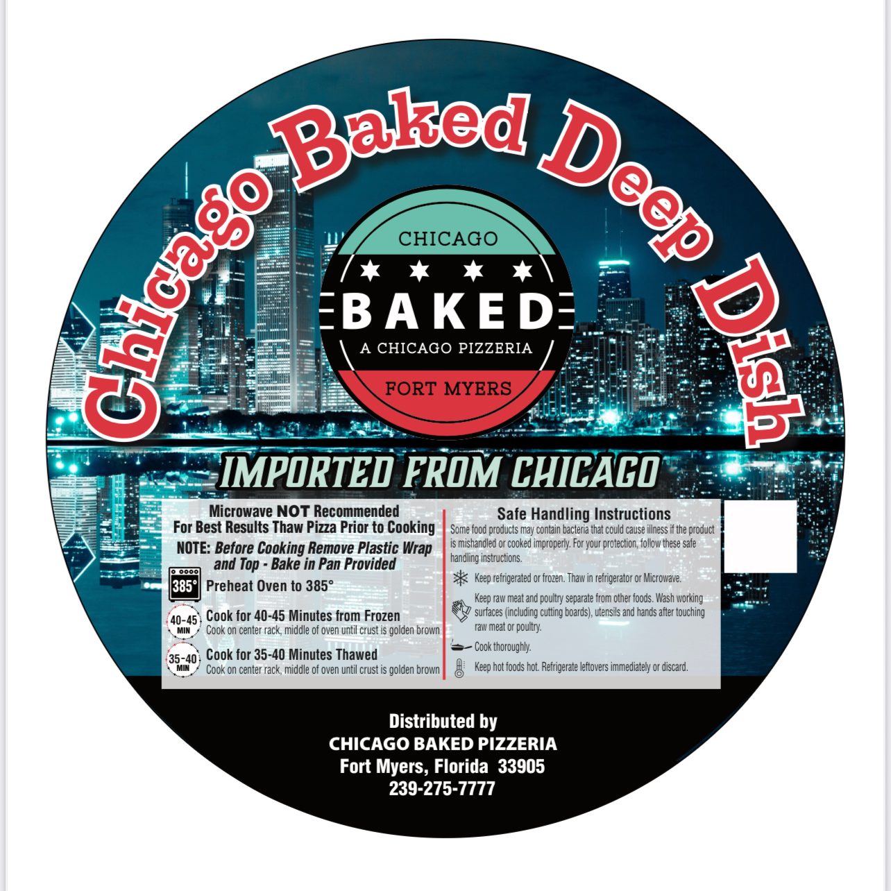 Frozen Deep Dish Pepperoni Pizza 10".