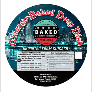 Frozen Deep Dish Cheese Pizza 10"