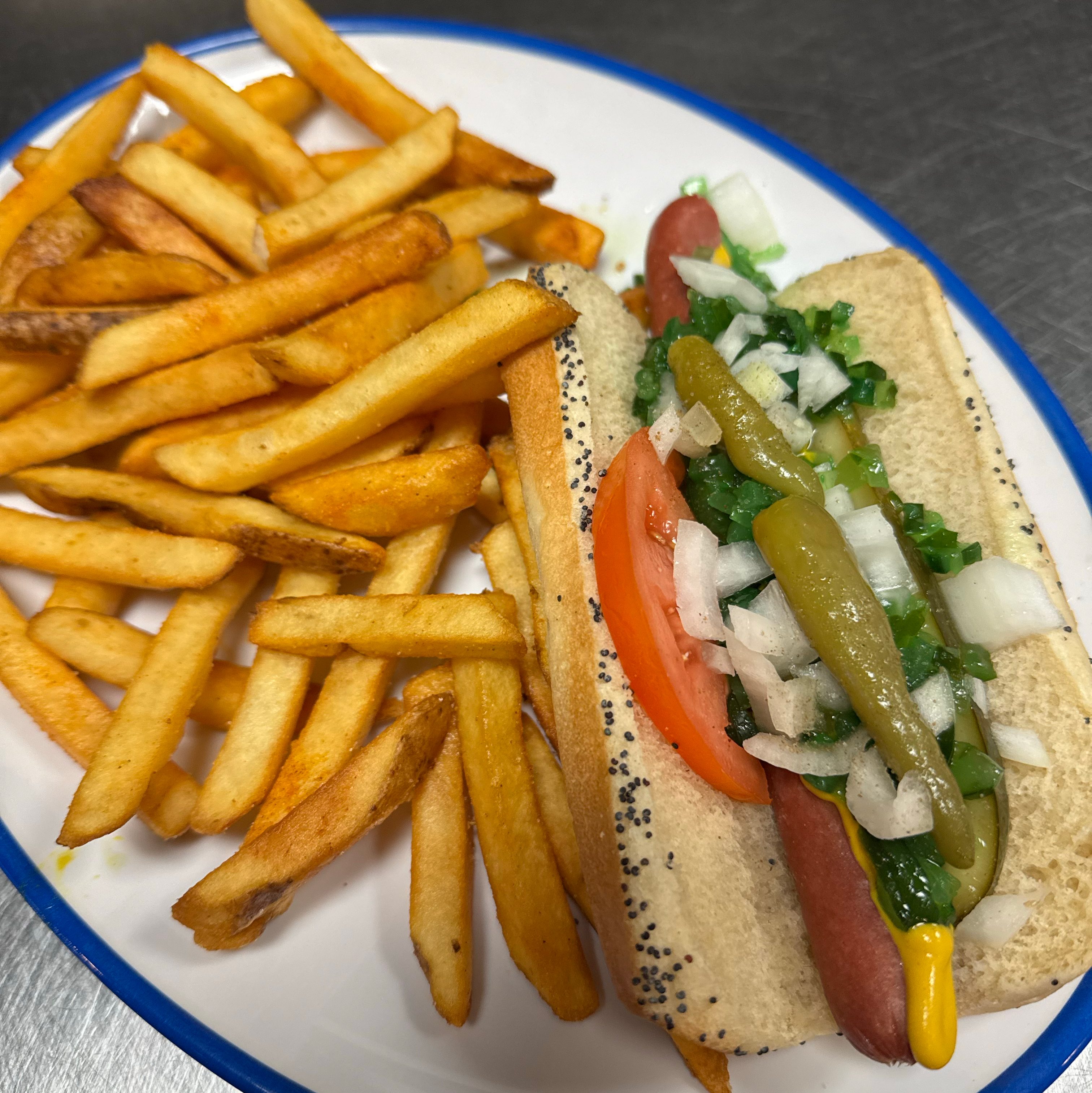 Chicago Style 1 Hot Dog.