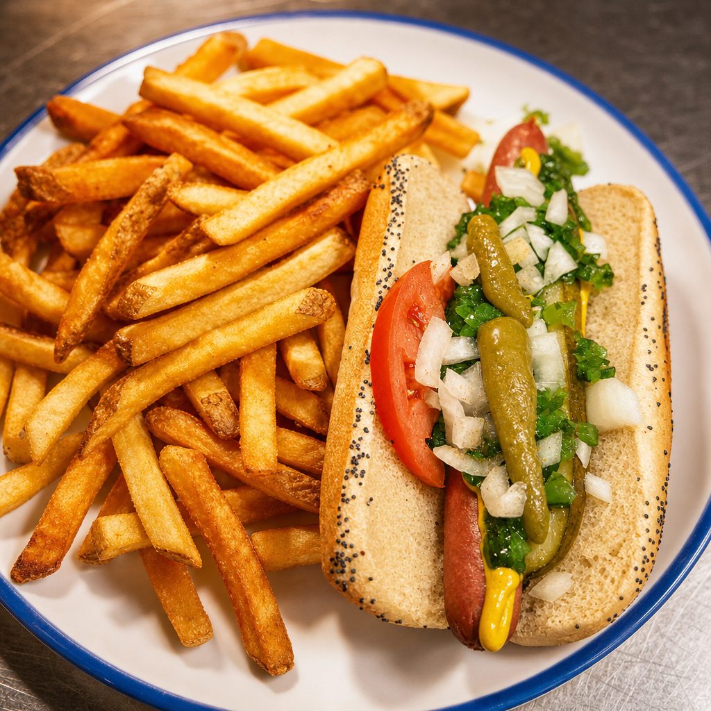 Chicago Style 1 Hot Dog.